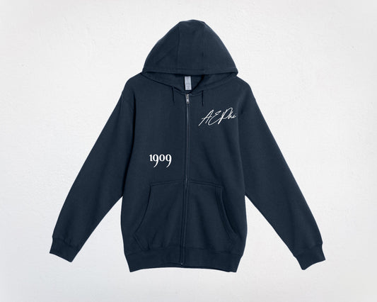 Alpha Epsilon Phi Autograph Zip Up Sweatshirt