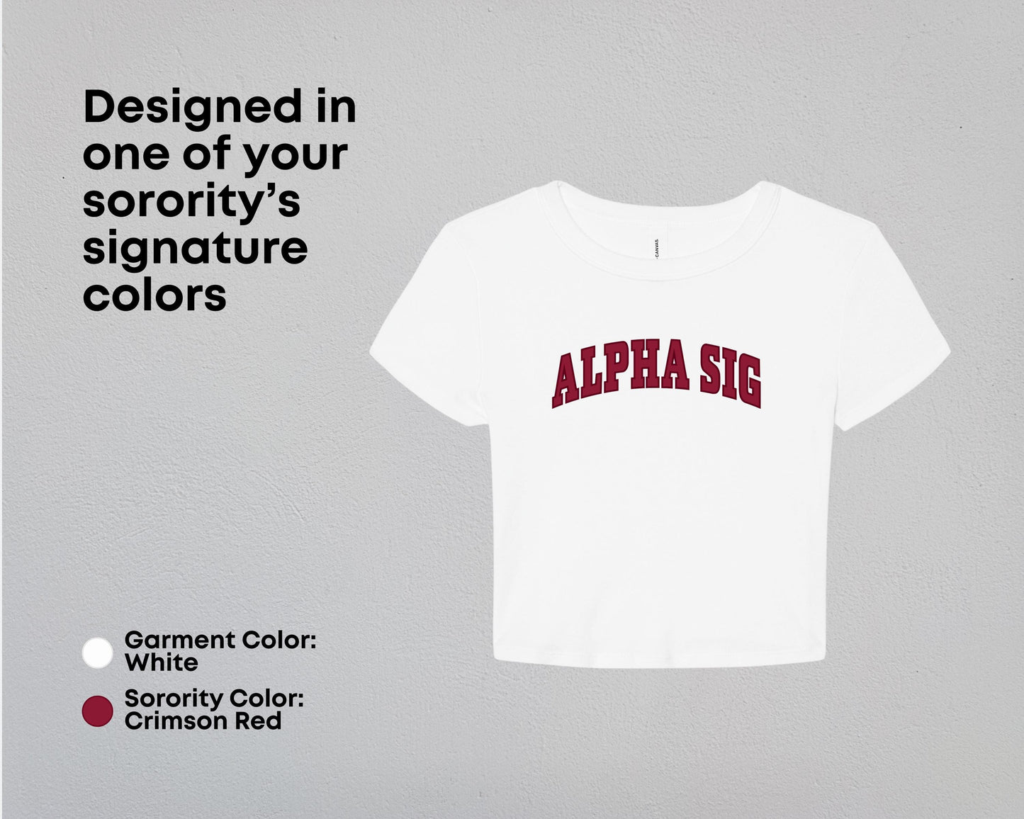 Alpha Sigma Alpha True Colors Tees & Baby Tee