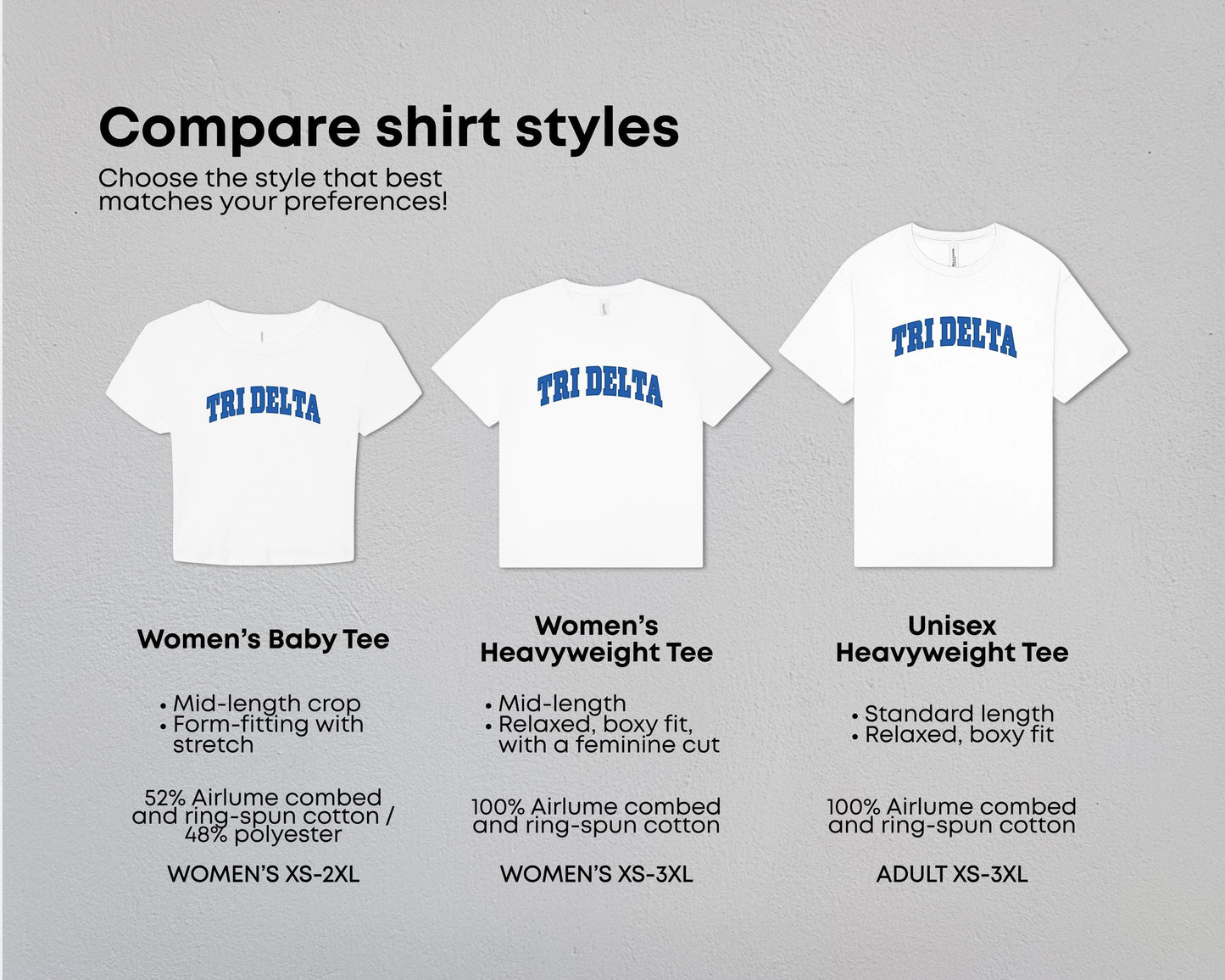 Delta Delta Delta True Colors Tees & Baby Tee