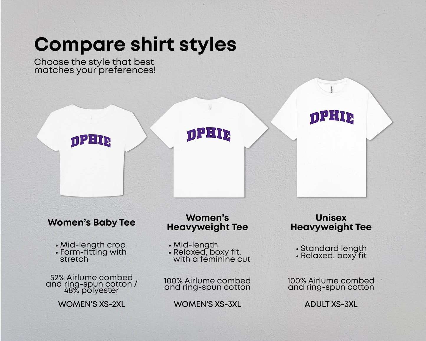 Delta Phi Epsilon True Colors Tees & Baby Tee