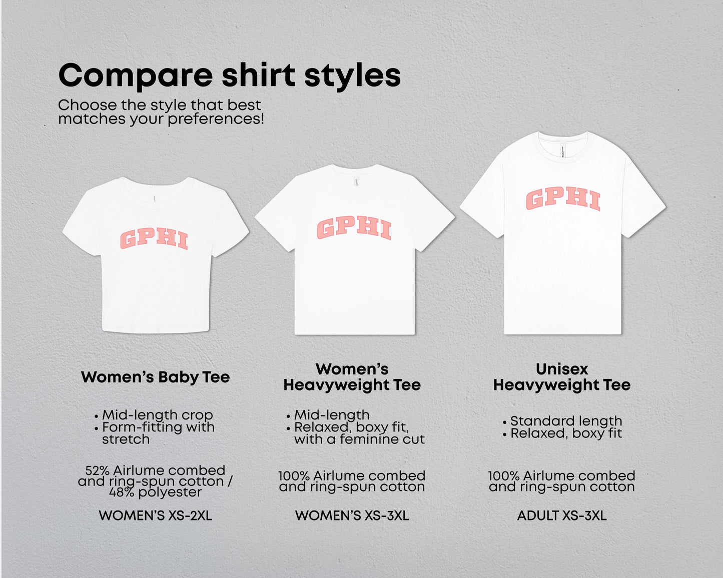 Gamma Phi Beta True Colors Tees & Baby Tee