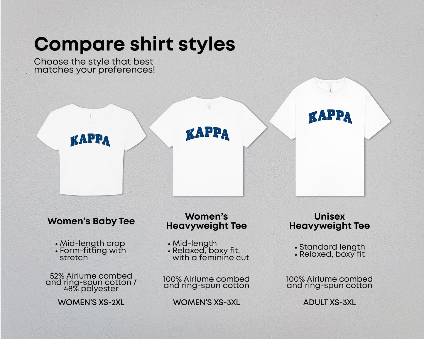 Kappa Kappa Gamma True Colors Tees & Baby Tee