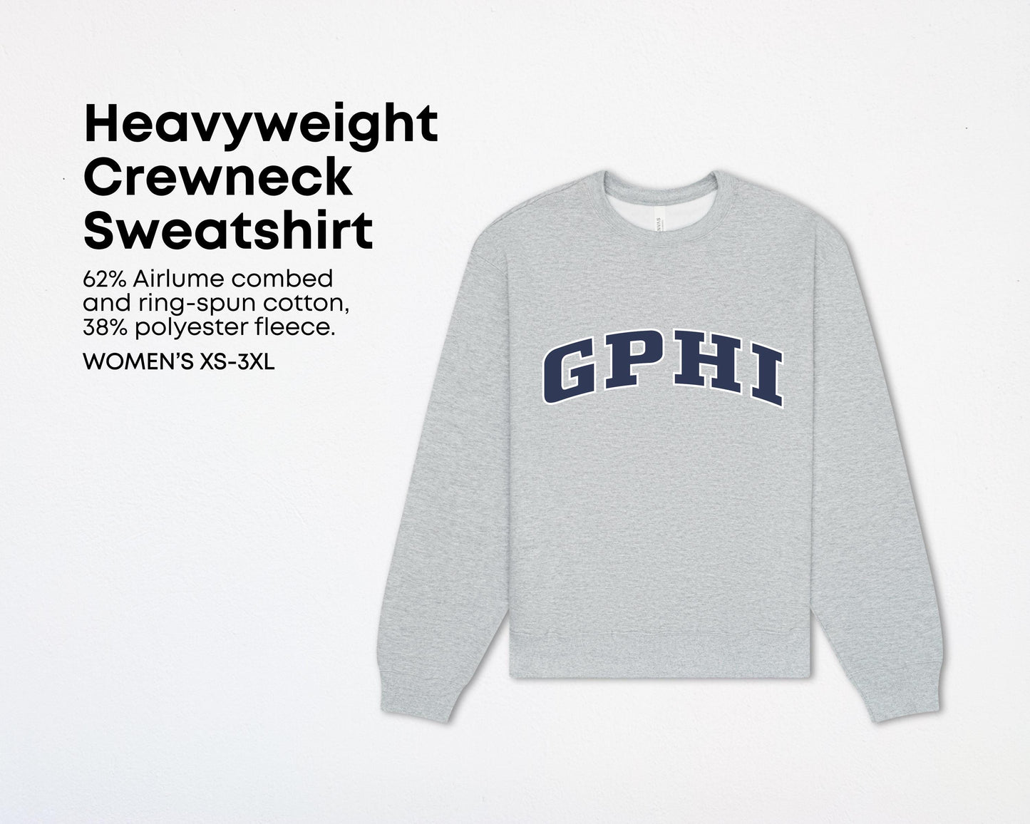 Gamma Phi Beta Heritage Heavyweight Crewneck Sweatshirt