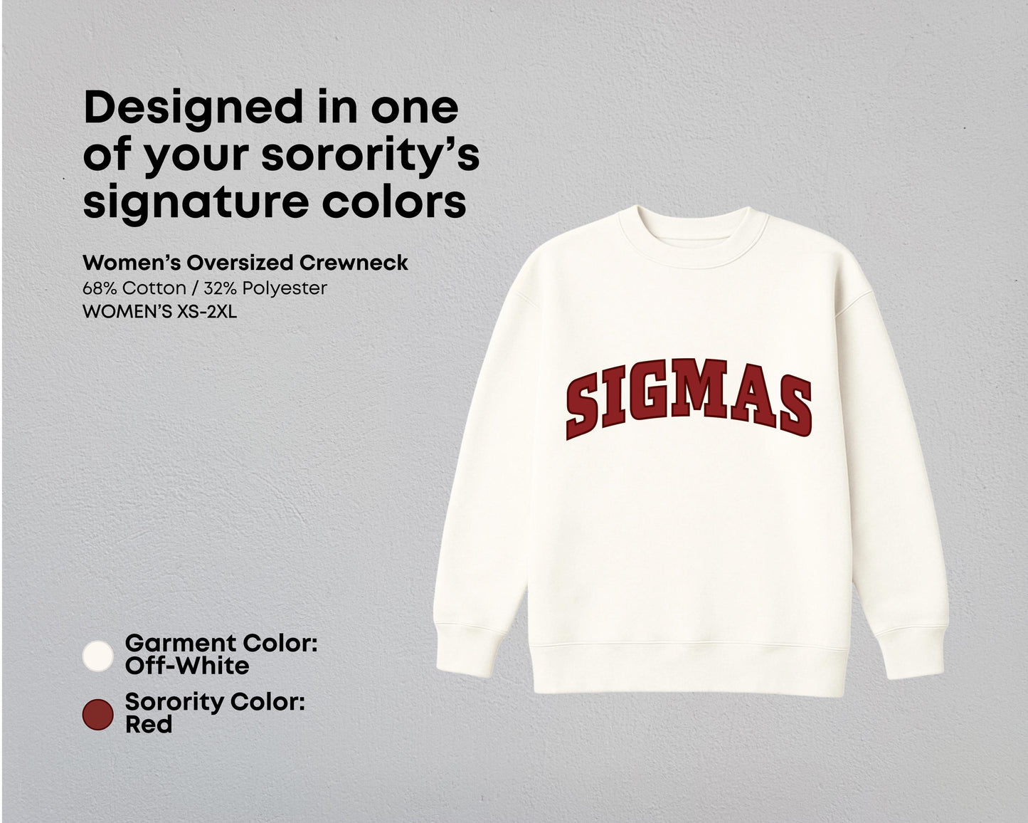 Sigma Psi Zeta True Colors Matching Sweat Set
