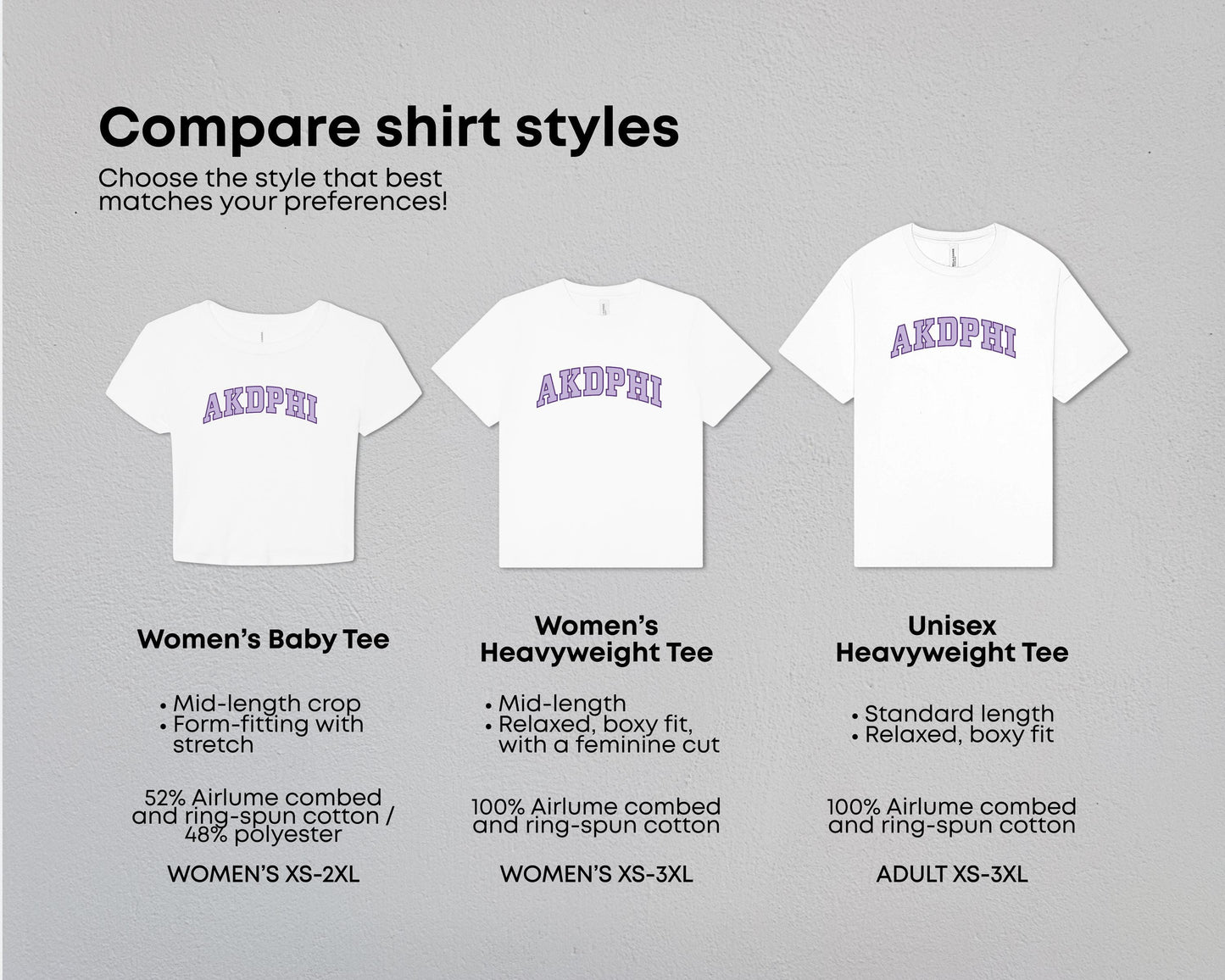 alpha Kappa Delta Phi True Colors Tees & Baby Tee