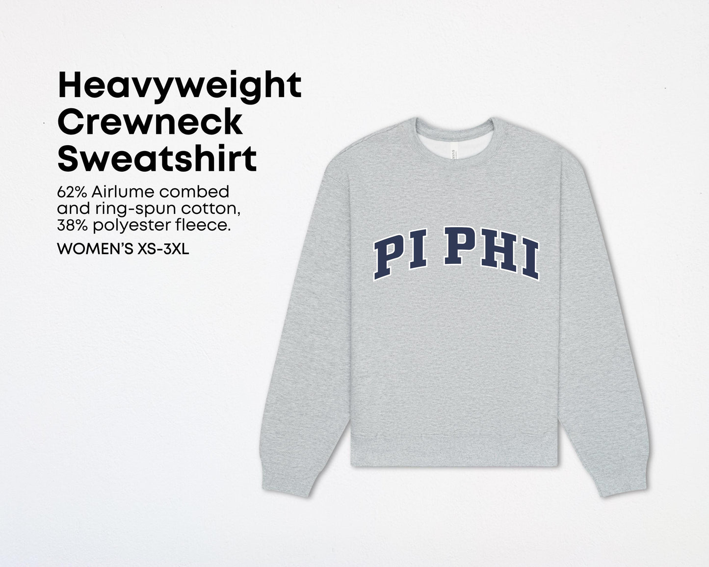 Pi Beta Phi Heritage Heavyweight Crewneck Sweatshirt