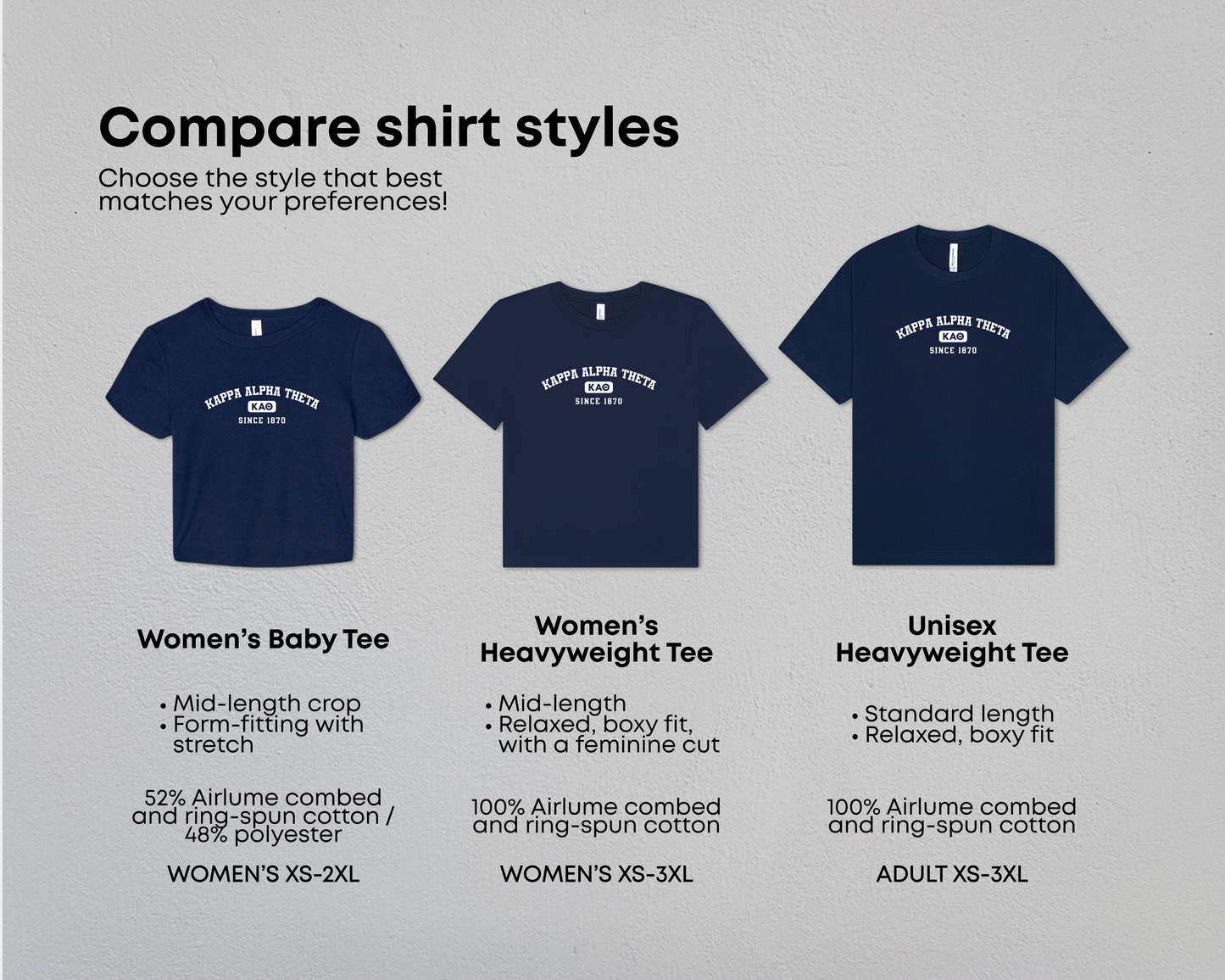 Kappa Alpha Theta Game Day Tees & Baby Tee